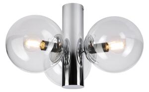 Stropné svietidlo SFERIO 3xE14/5W/230V lesklý chróm/číre sklo