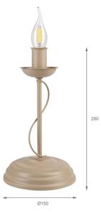 Stolná lampa ANTON 1xE14/60W/230V béžová