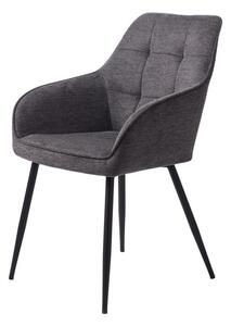 Jedálenská stolička Unique Furniture NOLAN sivá látka 50800001