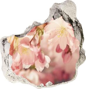 Nálepka 3D diera betón Čerešňové kvety nd-p-81037561
