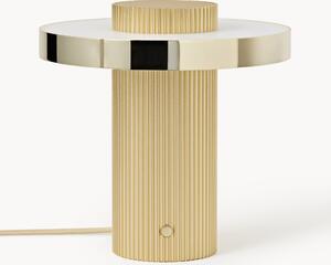 Malá stolová LED lampa's vlnitým podstavcom Elna