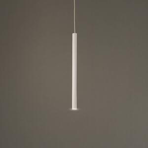 LED závesné svietidlo Rulo, béžová, oceľ, Ø 3,2 cm, Krémová / jantárovo žltá, Obývacia izba / jedáleň, kov, Závesné svietidlo