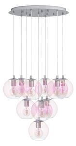 Eglo 901922 - Luster na lanku ARISCANI 10xE27/60W/230V lesklý chróm/číre
