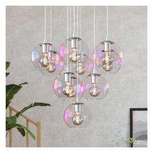 Eglo 901922 - Luster na lanku ARISCANI 10xE27/60W/230V lesklý chróm/číre