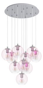 Eglo 901922 - Luster na lanku ARISCANI 10xE27/60W/230V lesklý chróm/číre