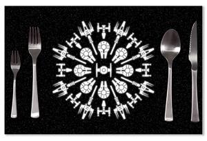 Sablio Prestieranie Star Wars Vesmírne lode: 40x30cm