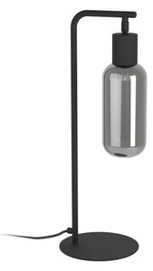 Eglo 901007 - Stolová lampa MAIONE 1xE27/4W/230V čierna/dymová
