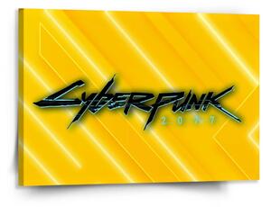 Sablio Obraz Cyberpunk 2077 Žltý - 150x110 cm