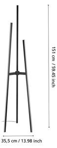 Eglo 901052 - LED stojacia lampa MONGOLANA LED/30W/230V čierna