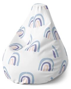 Sablio Sedací vak Pear Dúha - 70 x 95 x 15 cm