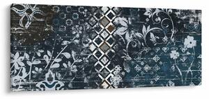Obraz s kvetinovým dekorom (120x50 cm)