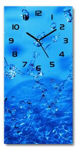 Moderné hodiny nástenné Kvapky vody pl_zsp_30x60_f_336634