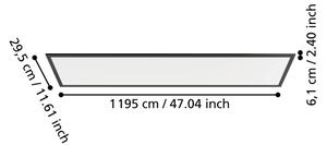 Eglo 901487 - Prisadený LED panel MORADILLO LED/33W/230V 120x30 cm čierna