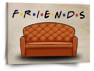 Sablio Obraz Seriál Priatelia FRIENDS Gauč - 150x110 cm