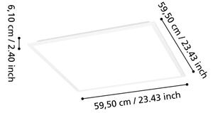 Eglo 902305 -LED stmievateľný prisadený panel MORADILLO-R LED/33W/230V 60x60cm biela+DO