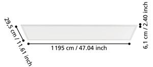 Eglo 901494 - LED Prisadený panel MORADILLO LED/33W/230V 120x30 cm biela