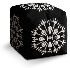 Sablio Taburet Cube Star Wars Vesmírne lode - 40x40x40 cm