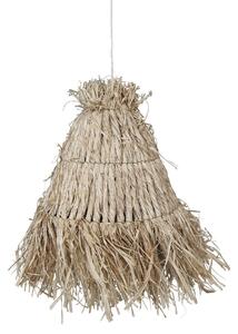 Prírodné závesné lykové tienidlo Raffia - Ø 30*26 cm/ E27/ 40W - Chic Antique