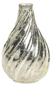 Ortuťová antik sklenená dekoračná vázička Vallia - Ø 7*11 cm - Chic Antique
