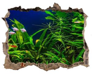 Díra 3D ve zdi nálepka Ryby v akváriu nd-k-134899248