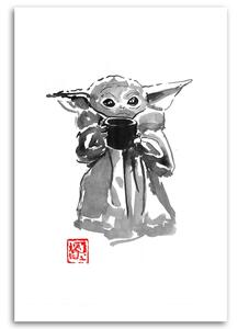 Obraz na plátne Star Wars, mladý Yoda - Péchane Rozmery: 40 x 60 cm