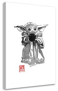 Obraz na plátne Star Wars, mladý Yoda - Péchane Rozmery: 40 x 60 cm