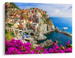 Obraz - Talianska dedinka Manarola (70x50 cm)