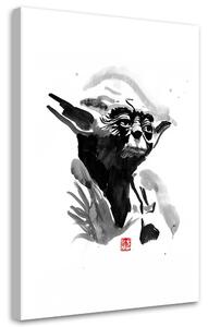 Obraz na plátne Star Wars, Yoda - Péchane Rozmery: 40 x 60 cm