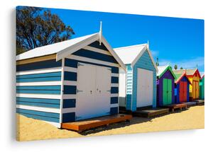 Obraz - Pláž Brighton, Melbourne, Austrália (90x60 cm)