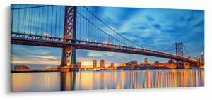 Obraz - Most Benjamina Franklina, Filadelfia (120x50 cm)