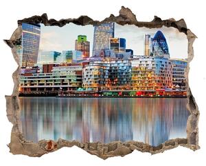Fototapeta díra na zeď 3D Londýn panorama nd-k-81491444