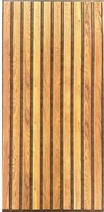 Samolepiace PVC 3D panely TP10032928, cena za kus, rozmer 60 x 30 cm, lamely hnedé, IMPOL TRADE