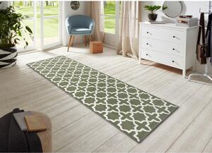 Zelený koberec behúň 250x80 cm Glam - Hanse Home