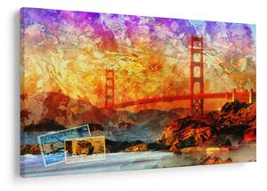 Obraz - Golden Gate, San Francisco, Kalifornia (90x60 cm)