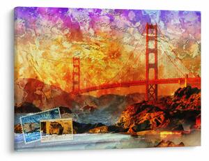 Obraz - Golden Gate, San Francisco, Kalifornia (70x50 cm)