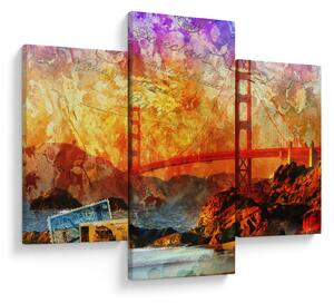 Obraz - Golden Gate, San Francisco, Kalifornia (90x60 cm)