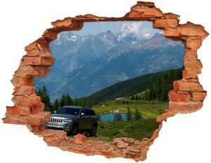 Nálepka 3D diera na stenu Off-road auto nd-c-59959344