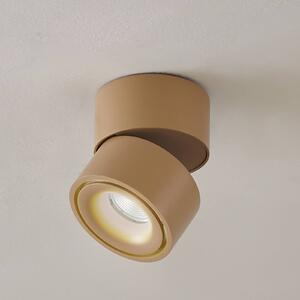 Arcchio LED stropné bodové svetlá Rotari, hnedé, 1-pl. 8,9 W