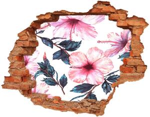 Foto fotografie diera na stenu Kvety ibišteka