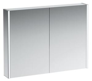Zrkadlová skrinka s osvetlením Laufen FRAME 25 100x75 cm hliník H4086039001441