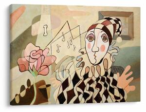 Obraz - Kubizmus - harlequin and rose (70x50 cm)