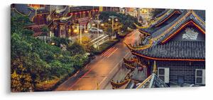 Obraz - Qintai Road, Čcheng-tu, Čína (120x50 cm)