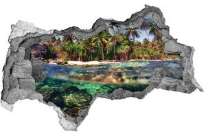 Nálepka fototapeta 3D na stenu Tropické pláže