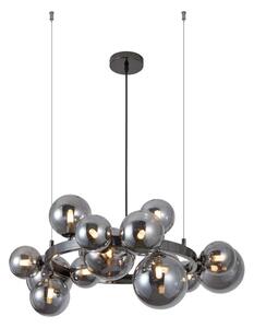 Wofi 5014-1505W - LED Luster na lanku VILLA 15xG9/3W/230V čierna