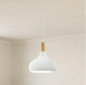 Eglo 901178-Luster na lanku SABINAR 1xE27/60W/230V pr.28cm biela-FSC certifikované