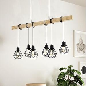 Eglo 44076 - Luster na lanku TOWNSHEND 6xE27/60W/230V - FSC certifikované