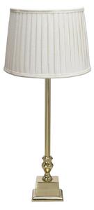 PR Home stolová lampa Linné Sofia Plissé 51 cm biela/zlaté plátno