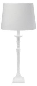PR Home Stolná lampa Salong Sofia Lin, biela 55 cm látka/kov