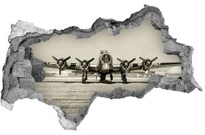 Foto fotografie diera na stenu Old bomber nd-b-70974591