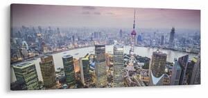 Obraz - Shanghai, Čína (120x50 cm)